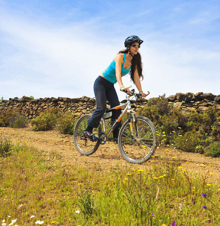 Cycling off- and on-road is very popular here